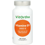 Vitortho Vitamine D3 3000ie, 300 Soft tabs