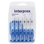 interprox premium conical blauw 3.5 - 6mm, 6 stuks