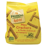 primeal aperitive mini crackers olijf rozemarijn bio, 100 gram