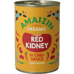 Amaizin Rode Kidneybonen In Chilisaus Bio, 400 gram