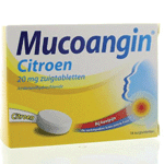 mucoangin citroen suikervrij, 18 zuig tabletten