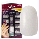 Kiss Full Cover Nails Oval, 1set