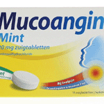 mucoangin mint suikervrij 20mg, 18 zuig tabletten