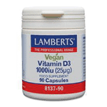 lamberts vitamine d3 1000ie 25mcg vegan, 90 capsules