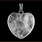 ruben robijn hanger hart 20mm bergkristal, 1 stuks