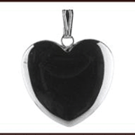 ruben robijn hanger hart 20mm hematiet, 1 stuks