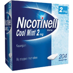 nicotinell kauwgom cool mint 2 mg, 204 stuks