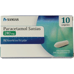 sanias paracetamol 240mg, 10zp