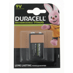 duracell rechargeable 9v 6hr61, 1 stuks