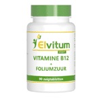 elvitaal/elvitum vitamine b12 1000mcg + foliumzuur, 90 zuig tabletten