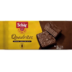Dr Schar Quadritos Cacao Wafel, 40 gram