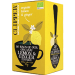 Clipper Lemon & Ginger Tea Bio, 20 stuks