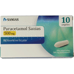 sanias paracetamol 500mg, 10zp