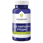Vitakruid Zink methionine Koper, 90 Veg. capsules