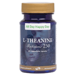 alldayhappyday l-theanine 250mg, 60 veg. capsules