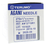 terumo injectienaald 04 x 19 27 gram agani, 100 stuks