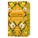 Pukka Lemon Ginger Manuka Honey Bio, 20 stuks