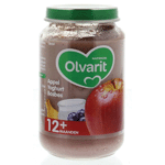 Olvarit Appel Yoghurt Bosbes 12m54, 200 gram