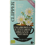 clipper chamomile & cinnamon organic infusion bio, 20 stuks
