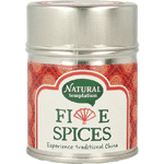 nat temptation five spices blikje natural spices bio, 50 gram