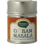 Nat Temptation Garam Masala Blikje Natural Spices Bio, 50 gram