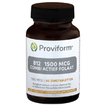 Proviform Vitamine B12 1500 Mcg Combi Actief Folaat, 60 Zuig tabletten