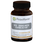 Proviform Vitamine B12 2500 Mcg Combi Actief, 60 Zuig tabletten