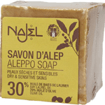 Najel Aleppo Zeep Olijf Olie 30%, 170 gram