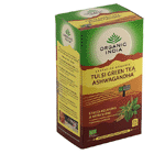 Organic India Tulsi Green Ashwagandha Bio Thee, 25 stuks