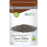 Biotona Black Chia Raw Seeds Bio, 400 gram
