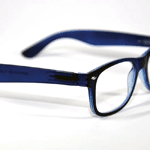 Melleson Eyewear Leesbril Wayfarer Mat Blauw +2.50, 1 stuks
