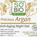 so bio etic argan anti-aging night gel, 40 ml