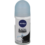Nivea Deodorant Roller Invisible Black & White Pure, 50 ml