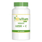 elvitaal/elvitum ijzer met vitamine c vegan, 90 capsules
