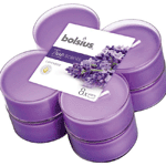 bolsius true scents maxilicht lavendel, 8 stuks