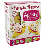 pain des fleurs aperitif crackers kokos/curry bio, 150 gram