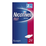nicotinell kauwgom fruit 2 mg, 24 stuks