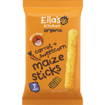 ella's kitchen maize sticks carrot sweetcorn 7+ maanden bio, 16 gram