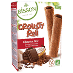 Bisson Crousty Roll Pure Chocolade Bio, 125 gram