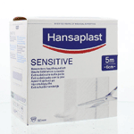 hansaplast sensitive 5m x 6cm, 1 stuks