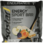 isostar endurance+ bar cereals & fruits 3 pack, 3x40 gram