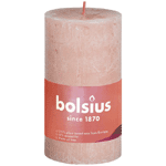 bolsius rustiekkaars shine 100/50 misty pink, 1 stuks