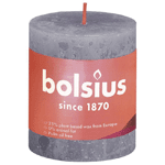 Bolsius Rustiek Stompkaars Shine 80/68 Frosted Lavender, 1 stuks