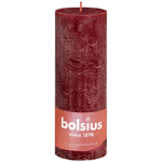 Bolsius Rustiekkaars Shine 190/68 Velvet Red, 1 stuks