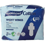 vuokkoset maandverband nacht wings organisch katoen, 9 stuks