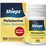 shiepz melatonine time release, 500 tabletten