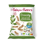 pain des fleurs chips gepoft boekweit-60%zout bio glutenvrij vegan, 75 gram