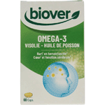 biover omega 3 visolie, 60 capsules