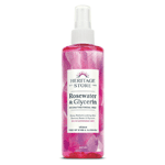 heritage store rosewater with glycerin, 237 ml