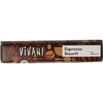 Vivani Chocolate To Go Espresso Biscotti Bio, 40 gram